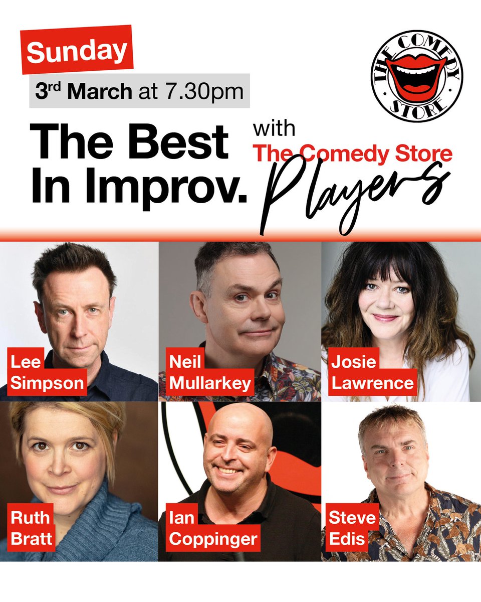 Can’t wait for this show. Grab your tickets now comedystoreplayers.com/events/comedy-… ⁦<a href="/comedystoreuk/">The Comedy Store, UK</a>⁩ ⁦<a href="/lee_simpson1971/">Lee Simpson</a>⁩ ⁦<a href="/richardvranch/">Richard Vranch now posts on Bluesky</a>⁩ ⁦<a href="/josielawrence1/">Josie Lawrence</a>⁩ ⁦<a href="/NeilMullarkey/">Neil Mullarkey😉</a>⁩ ⁦<a href="/ruthbratt/">Ruth Bratt</a>⁩ ⁦<a href="/SteveEdis/">Steven Edis</a>⁩