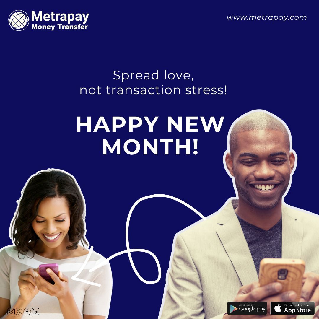 New month, new goals! Send money to Nigeria faster, cheaper, and easier with MetraPay. Get started here buff.ly/3HrqntJ & experience the difference! 
#NewMonthNewGoals Nicki #AnimeAwards Rihanna The Rock #Nigeria #nigeriainusa #fintech #moneytalk #lagos