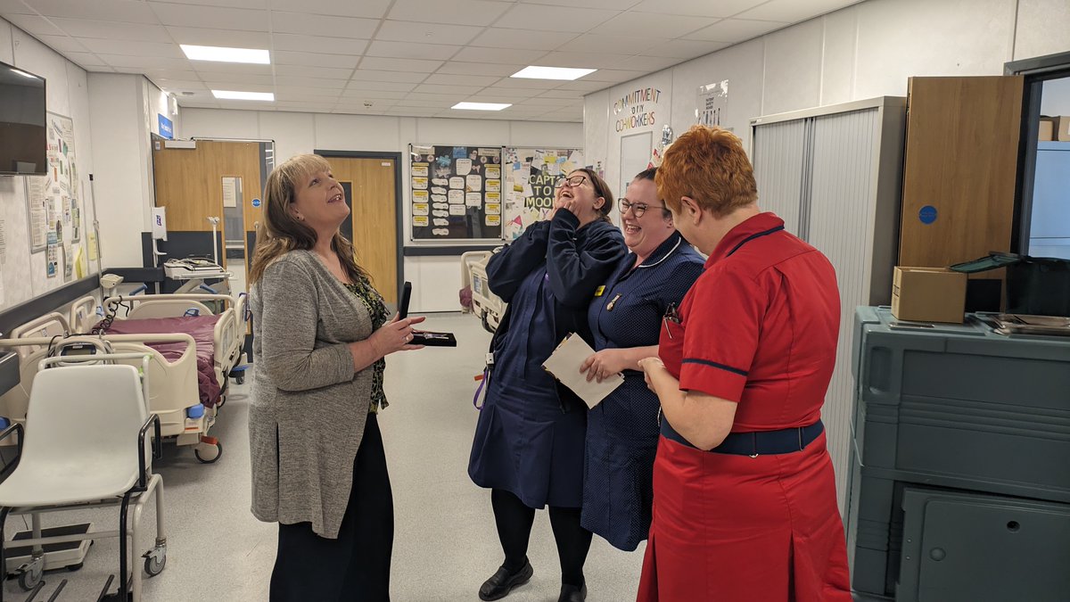 A huge surprise for Practice Facilitator Beth Jervis as she was presented with a  <a href="/CavellCharity/">Cavell</a> Star award  by <a href="/nag2710/">Natalie G - RN 💙</a>. 

In recognition of going over and above to ensure a patient with learning difficulties got the care they needed, while also helping other members of staff.