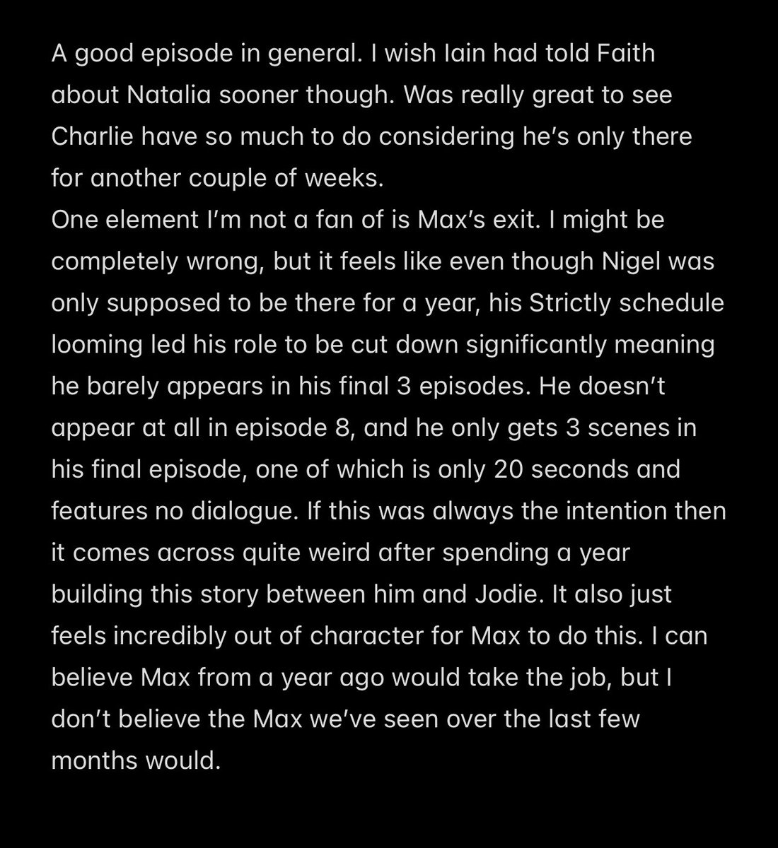 Some thoughts on today’s #Casualty