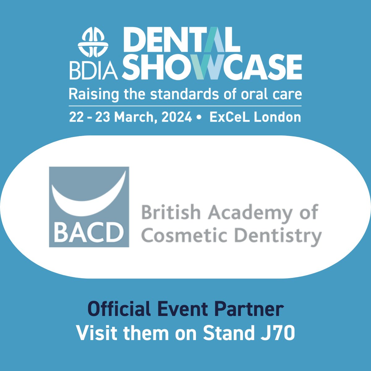 A huge welcome back to the @theBACD who are once again partnering with BDIA Dental Showcase for our 2024 event! 

Visit them on stand J70 on the 22-23 March or learn more on our website: dentalshowcase.com/exhibitors/bri…

Register your FREE pass today: dental-showcase-2024.reg.buzz/social