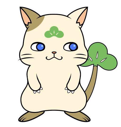 「Nekomatsu, a blue-eyed cat with a chestn」|Mondo Mascotsのイラスト