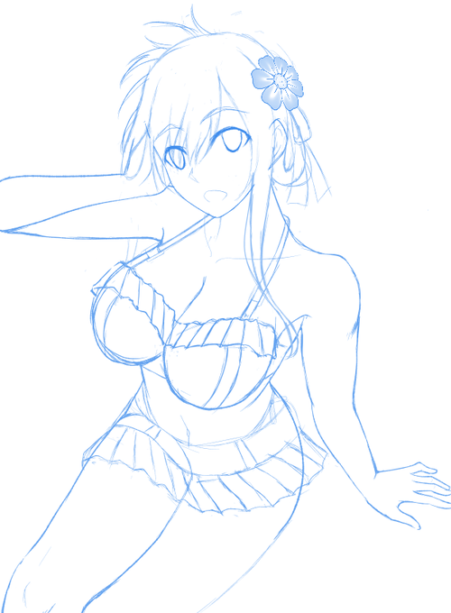 描き直し修正
巨乳にしたいあまり
大いなる間違いを犯していたことに気づいた 