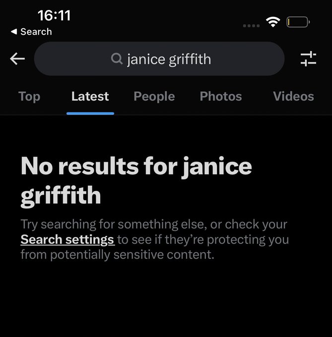 tried to name search to find something but if i look at &ldquo;latest&rdquo; it&rsquo;s blank and in &ldquo;top&rdquo; it&rsquo;s literally