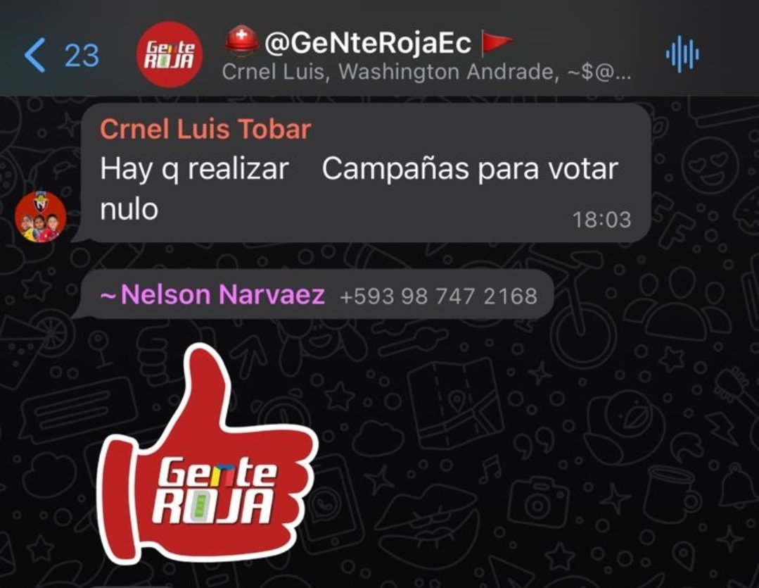 elrojoinforma's tweet photo. Nos acaban de informar que la agrupación Gente Roja encabezada por Washington Andrade, Nelson Narvaez y Crnl Luis Tobar están queriendo boicotear las elecciones
Desaprobamos totalmente este tipo de acciones de malos hinchas
Necesitamos unión en @elnacionalec, basta de peleas https://t.co/gan5LpbZGT