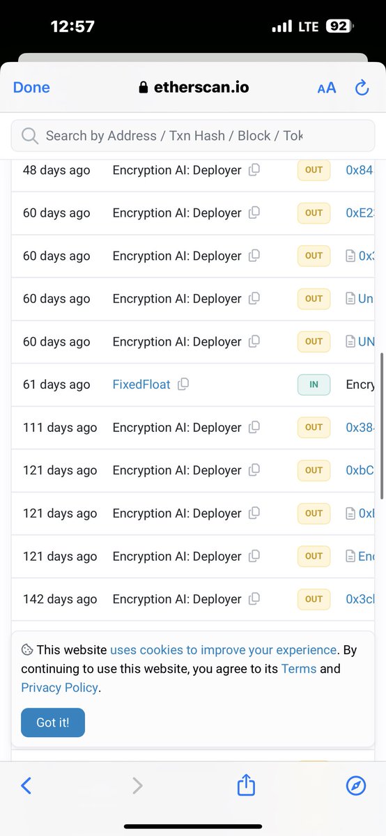 SG2Trader's tweet photo. @FixedFloat @zachxbt #0xencrypt this exchange where 0xencrypt dev send stolen money when he rugged to project and tell people he lost in gambling https://t.co/AcAzLETCKo