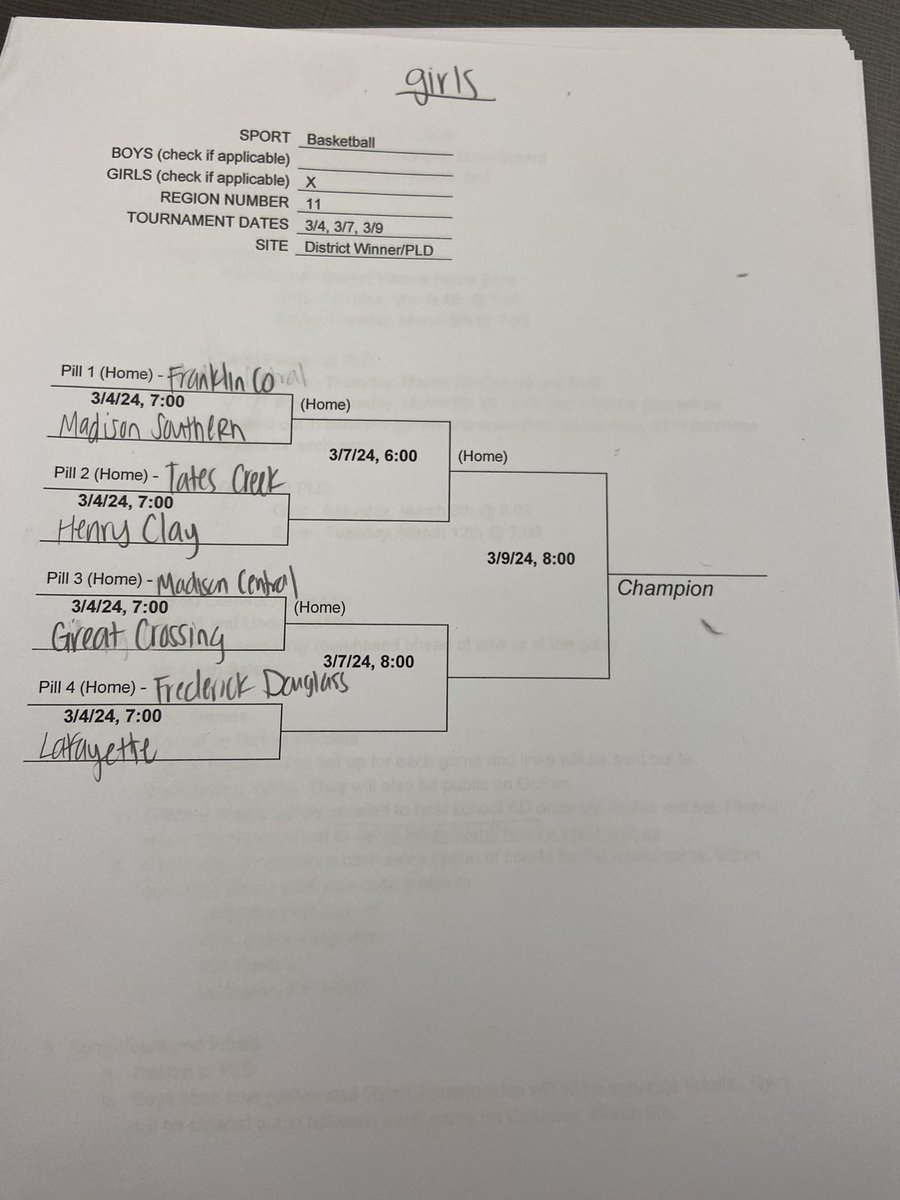 11th region bracket is set !