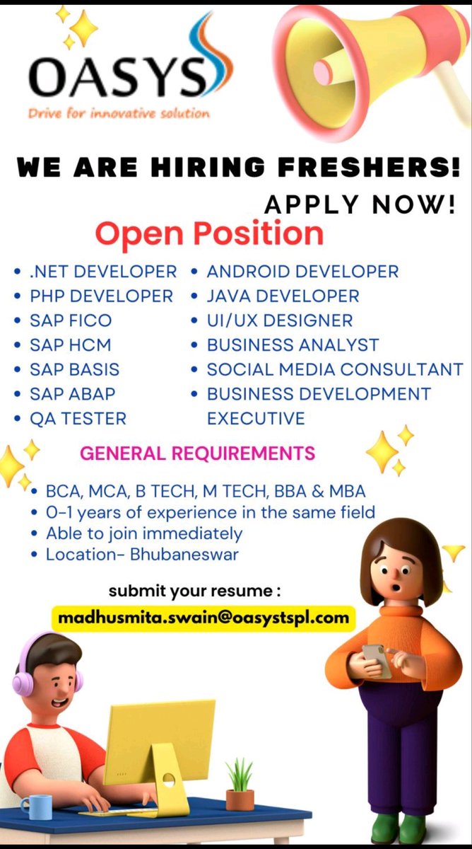 SAP_AllSolution's tweet image. Please send your resume to the mentioned mail id and let me know once you apply.
 WhatsApp number +91 7619452331 for referral. Kindly ignore, if you have already submitted it.