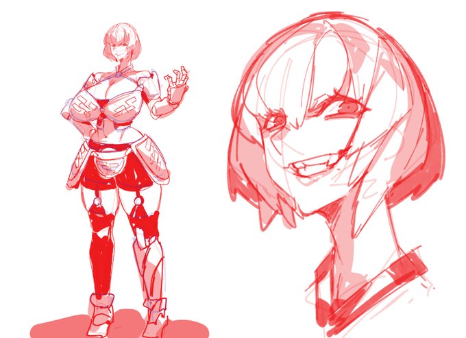 だれクレマンティーヌ描いてるんだろうWIP 