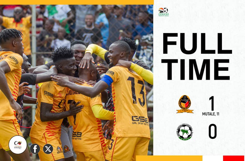 PowerDynamosFC's tweet image. FULL TIME.

Power Dynamos FC 1️⃣ 🆚 0️⃣ Green Buffaloes FC
(Mutale⚽️)
📍💪 Visit our website -  powerdynamosfc.com for all team information, news, livestream and updates.

#NoVIOLENCE #NoHOOLIGANISM

#Power #Pride #Prestige
AbaYellow AbaBusaka

© PDFC Media.Inc.