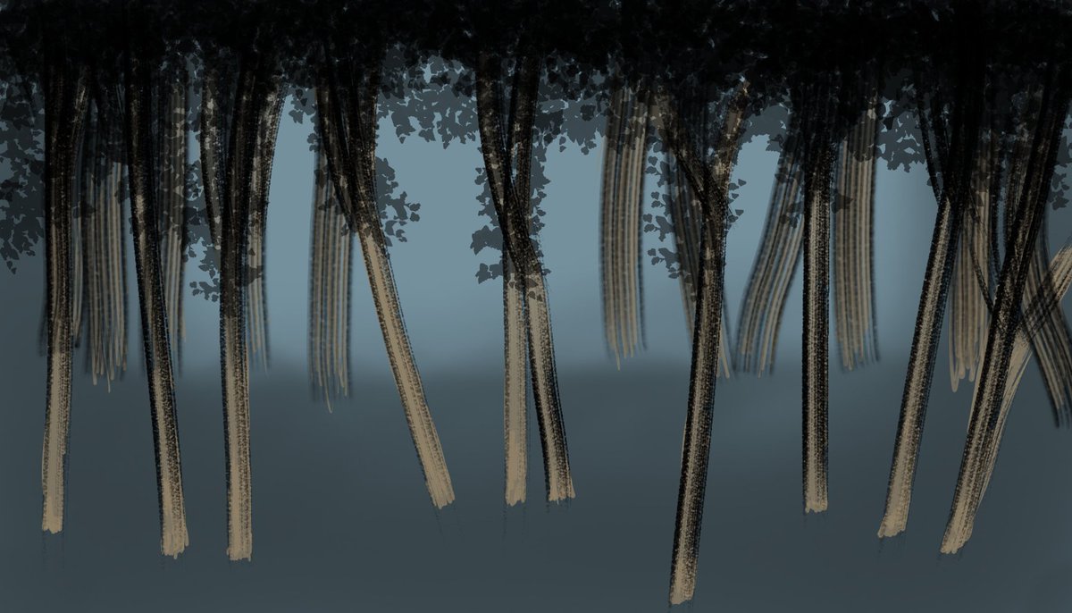 TwoFeltGames's tweet photo. Who knew drawing trees is so hard?! Trying to make a beautiful background for our speedrun-able game for the 4th #speedjam game jam #indiedev #indiegame #NotAnArtist https://t.co/MsNpb1Cwsu