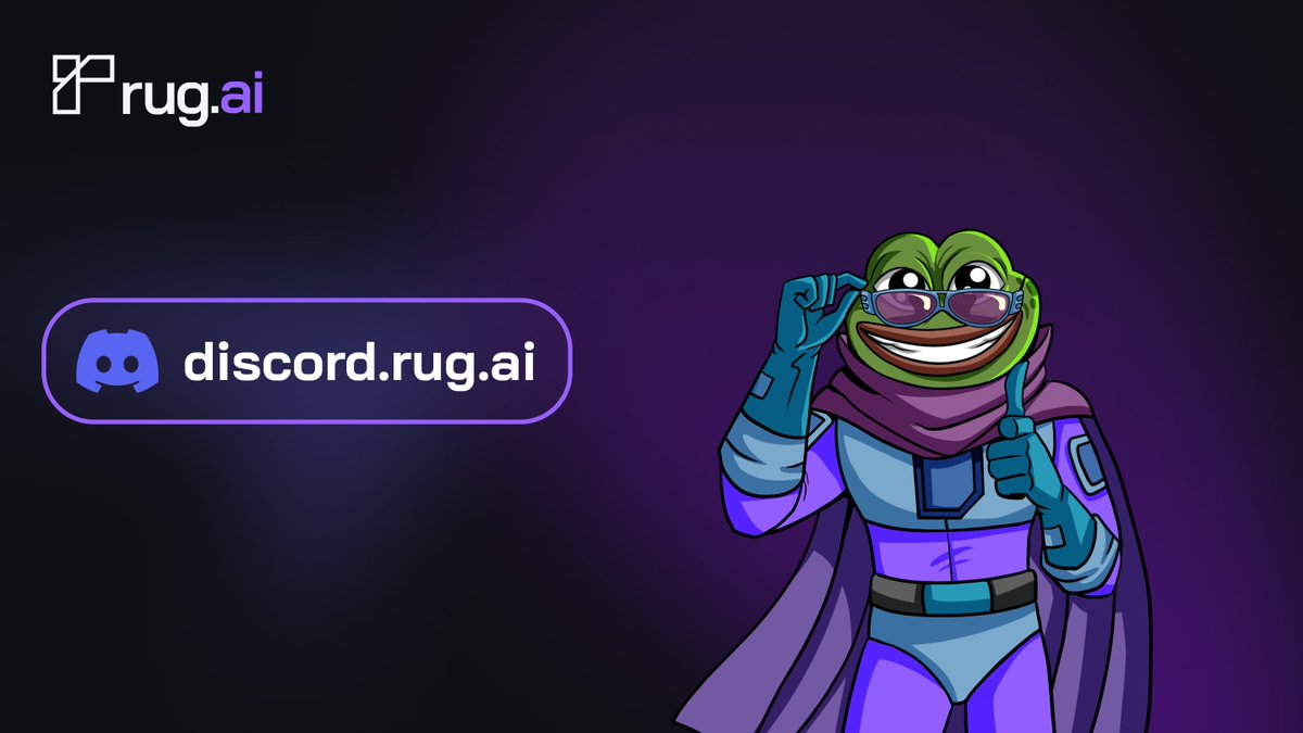 Wen Discord? Now.

Discord.rug.ai