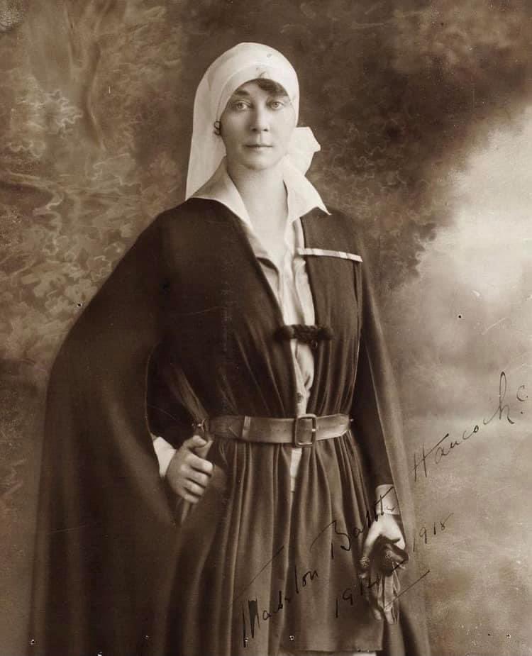 Happy Women's History Month! #DidYouKnow one of the first Americans to enter World War I was a nurse named Madelon 'Glory' Hancock from Asheville, North Carolina? 🧵