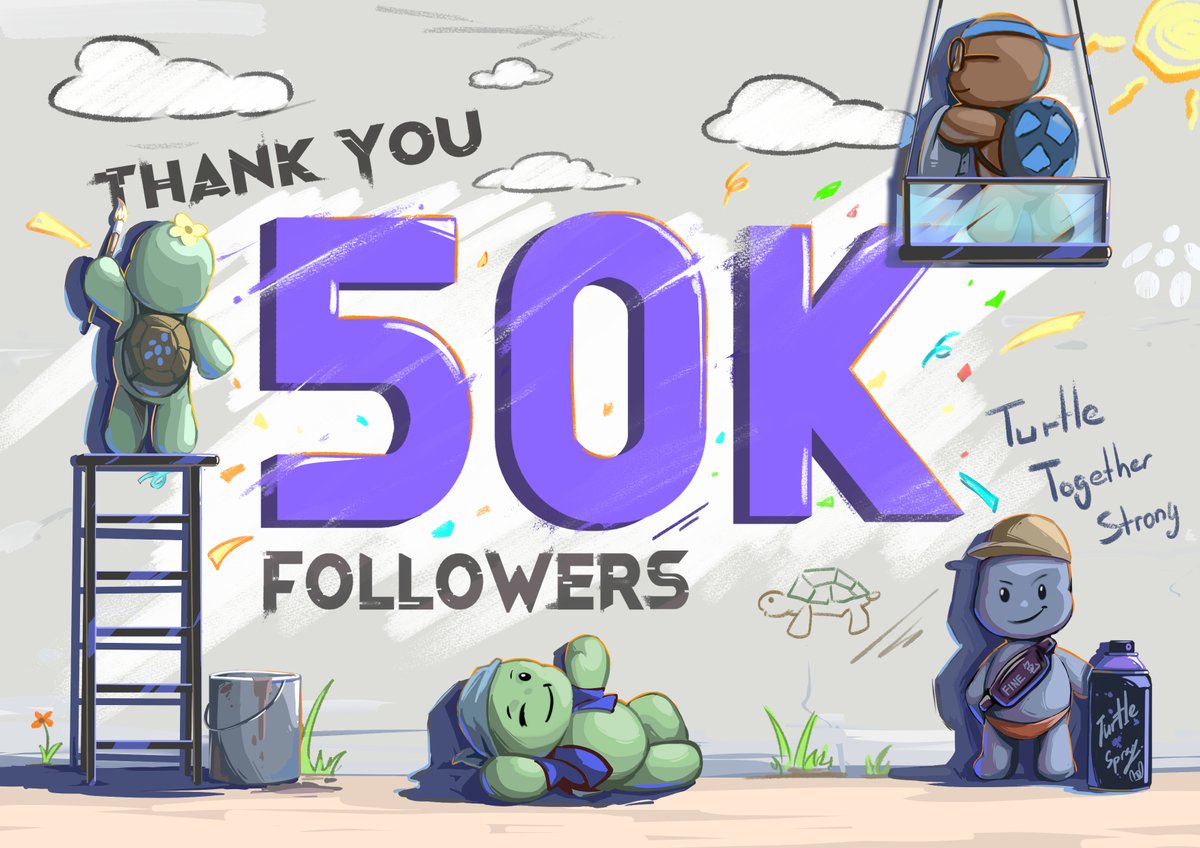 🎉Woaw! 50,000 followers and counting! 🫶🏼

Thanks to every single one of you for joining us on this incredible journey. 

We're committed to going above and beyond for our community.

15 OG Spots 🐢 | Follow, RT &amp; Like