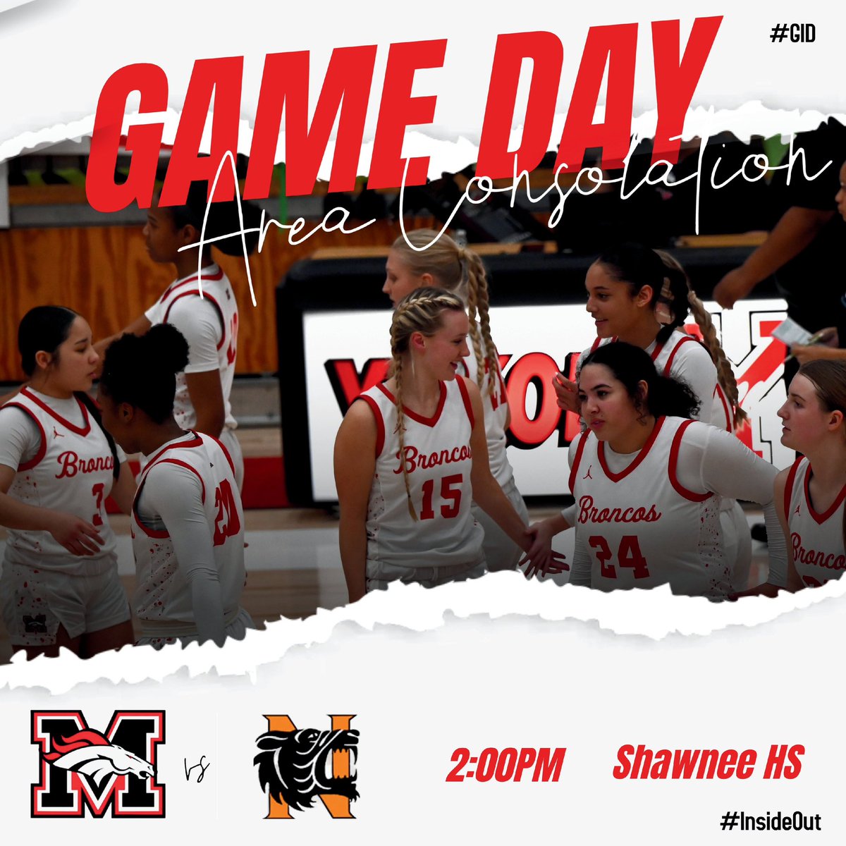 GAME DAY❗️❗️ 🆚 Norman ⌚️ 2:00pm 📍 Shawnee HS 📺 mhsbroncosports.tv ~ Area Consolation~ #GID #InsideOut @MHSBroncoSports @MHSBroncosVoice @MustangReview @MHS_Broncos