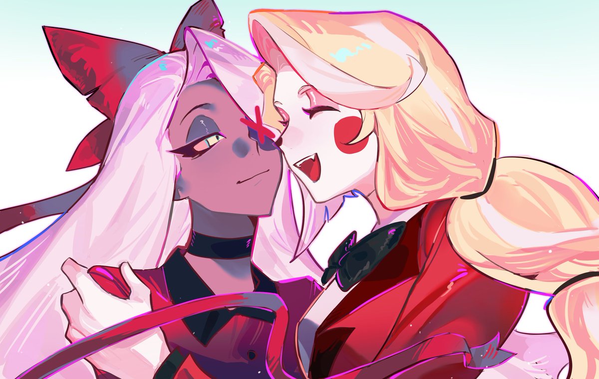 #chaggie #HazbinHotel 
小情侣好可爱！