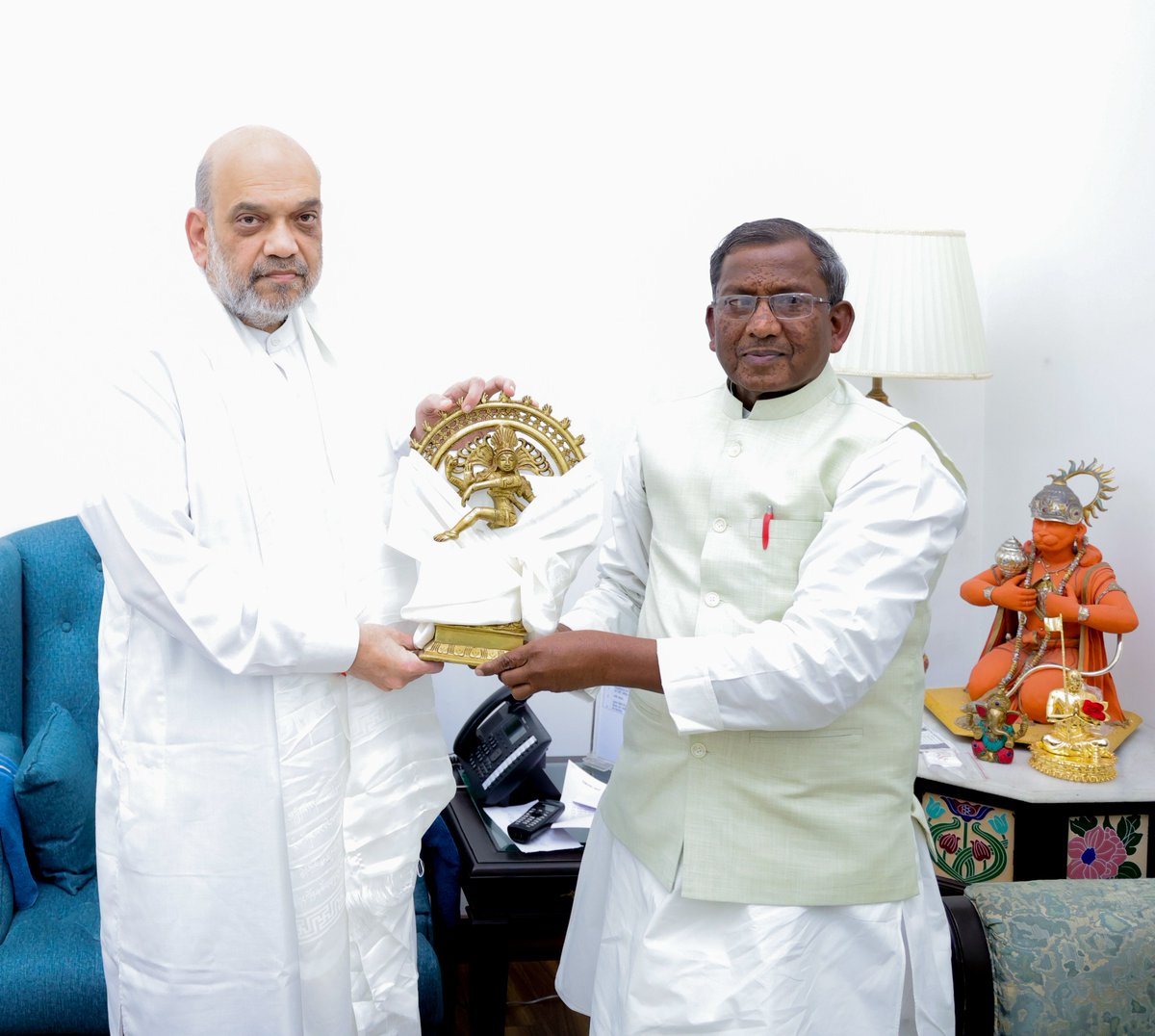 The Governor of Sikkim, Shri Lakshman Prasad Acharya called on Union Home Minister and Minister of Cooperation Shri @AmitShah.