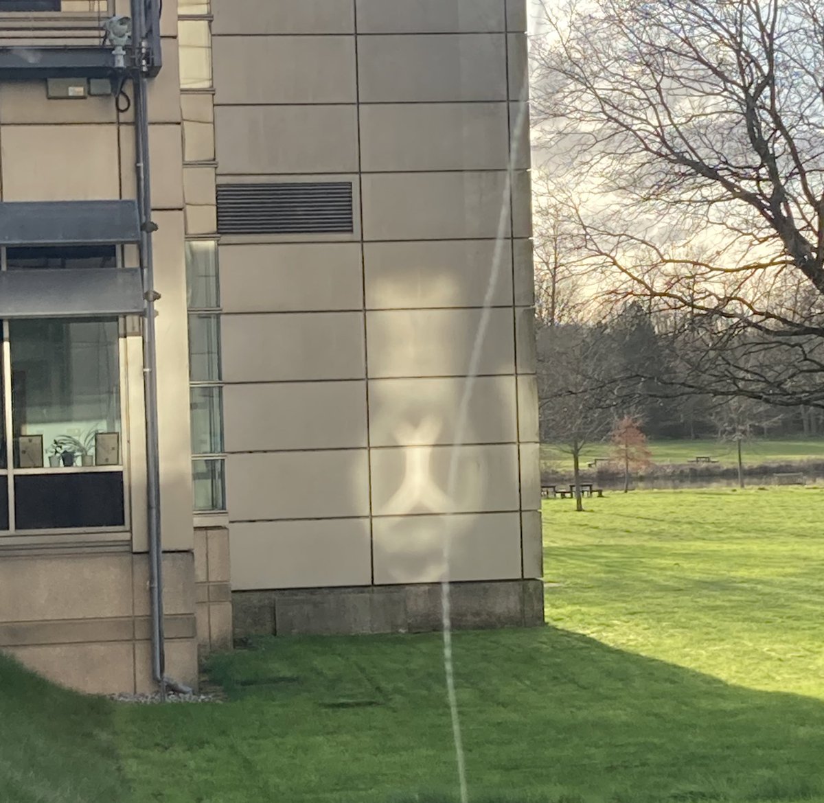 Ewan Harrison (@ewan_harrison) on Twitter photo At the <a href="/sangerinstitute/">Wellcome Sanger Institute</a> the interest in all things nucleic acid is taken very seriously - even the shadows and reflection of the buildings are double helix themed! At the <a href="/sangerinstitute/">Wellcome Sanger Institute</a> the interest in all things nucleic acid is taken very seriously - even the shadows and reflection of the buildings are double helix themed!