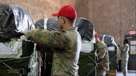 United States Central Command and Royal Jordanian Air Force Conduct Combined Airdrops of Humanitarian Aid Into Gaza

U.S. Central Command and the Royal Jordanian Air Force conducted a combined humanitarian assistance airdrop into Gaza on March 2, 2024, between 3:00 and 5:00 p.m.… https://t.co/WxETJagWeR https://t.co/yiJoQTWeZW