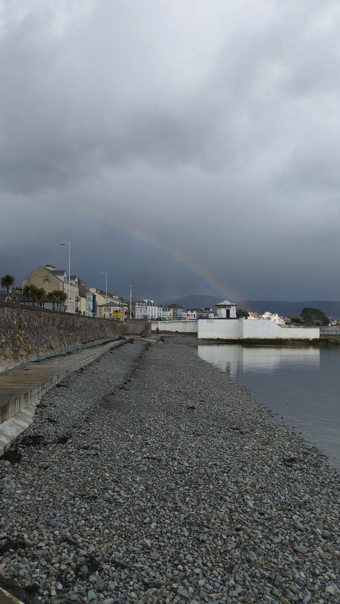 Rainbow over Warrenpoint this afternoon 🌈 #Carlingfordlough