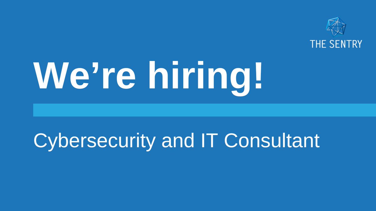 Do you want to join us at The Sentry? We're looking for a part-time Cybersecurity and IT Consultant who can help us securely collaborate, investigate, and publish our work. Apply now or learn more here: thesentry.org/jobs/cybersecu…