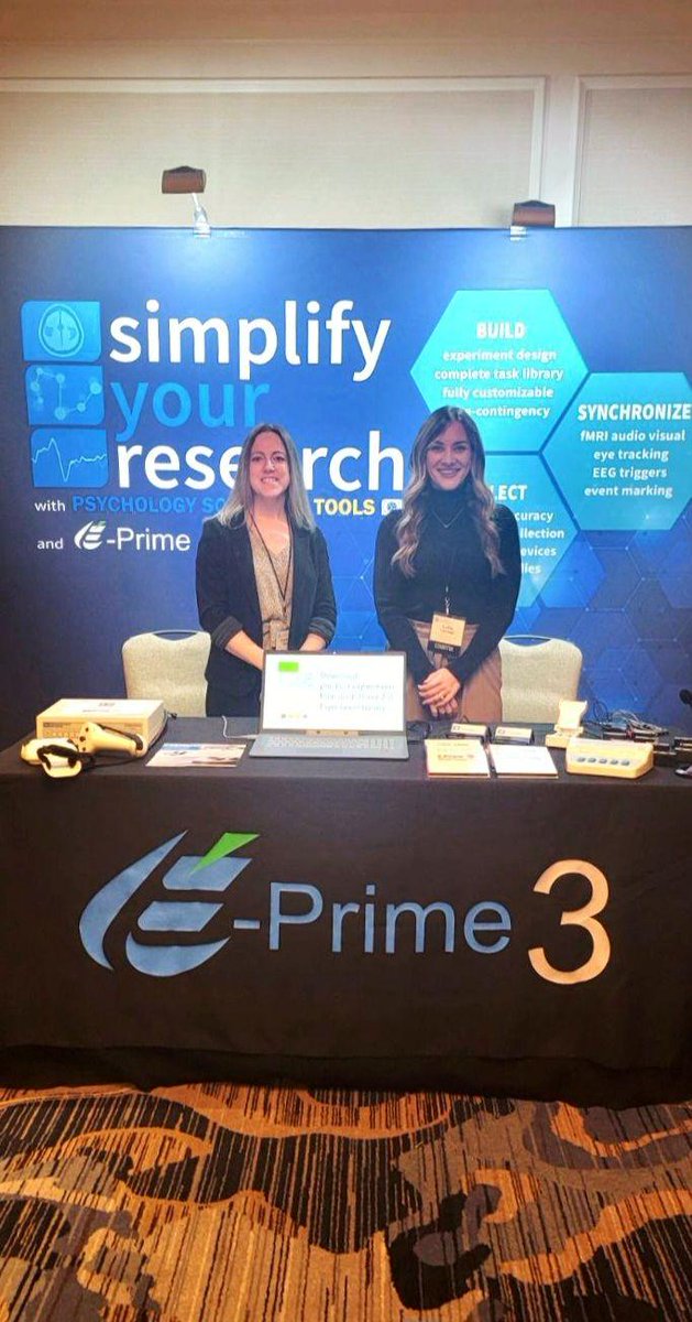 PST_Tweets's tweet photo. Excited to be exhibiting at Society for Affective Science for the first time! Stop by to discuss how #EPrime and Chronos could be used in your research. @affectScience @SASstudents #AffectScience2024 https://t.co/PSPxBmLn6j