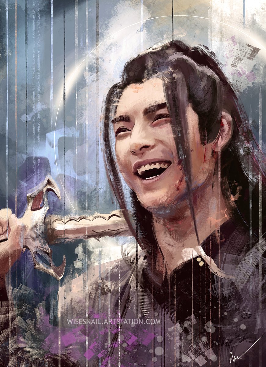Yep, I  have to paint my favourite #delinquent from time to time <;

I hope you like it 💙

#XueYang #XueChengmei #WangHaoxuan #TheUntamed #Wisesnail #Portrait