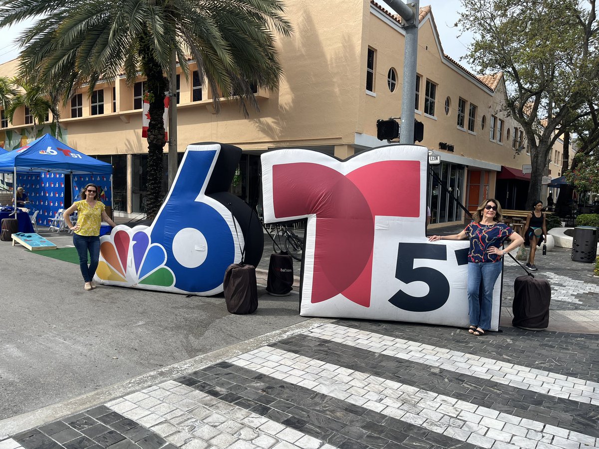 Join us at #CarnavalOnTheMile today at the @nbc6 and @Telemundo51 tents! We have giveaways and would love to meet you. I’m here with the incomparable @AnaCuervoT51