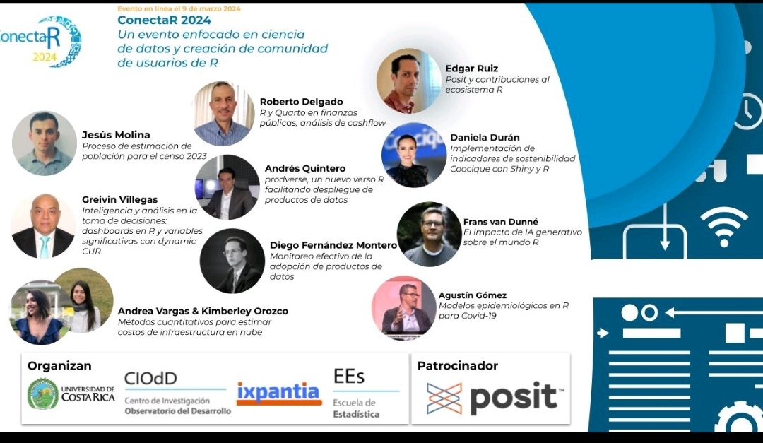 Super excited to be part of @conecta_R 2024!!!
 Will share and discuss the impact of #RStats Quarto in Cash Flow analysis. 
@UniversidadCR @CIOdDUCR @ixpantia @comunidadUNACR @posit_pbc