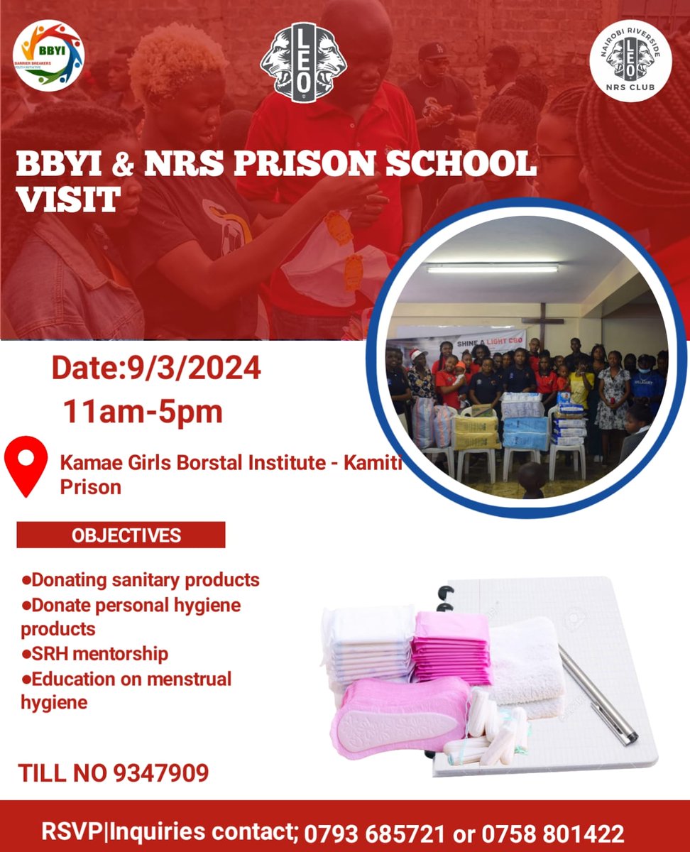 To commemorate #InternationalWomensDay the Leo clubs of bbyi and <a href="/nrs/">成瀬</a> have partnered for an activity to take place on 9th of March . For donations and partnerships reach out to our community outreach chairperson khendi on 0758801422. For monetary donations use the till indicated