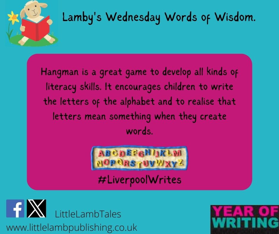 More words of wisdom from Team Lamby. Playing games is a great way to develop writing skills. Have fun. @LivLitCycle @JudeLennonBooks #LivLitCycle #WordGames