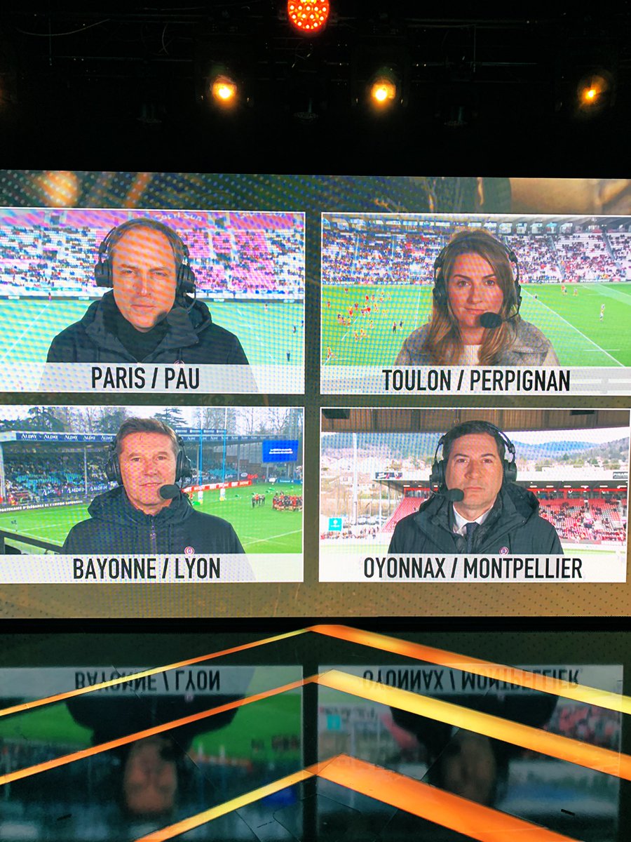 Le casting du jour pour le Multirugby ! #SFPvSP #RCTvUSAP #ABvLOU #ORvMHR à suivre sur @CanalplusSport avec toujours @blinmathieu2 et les équipes de @FaustineSaigne