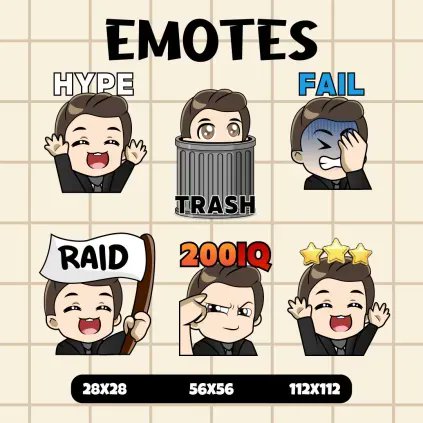 avadrew98's tweet photo. Fantastic custom static emotes and sub badges successfully completed for my wonderful client, @LT5FN . Be sure to visit their Twitch channel and drop them a follow! ^-^

#twitchstreamer #artcommission #SmallStreamersConnectRT #streaming #TwitchStreamers #art #TwitchAffilate https://t.co/hsMCSheGNR