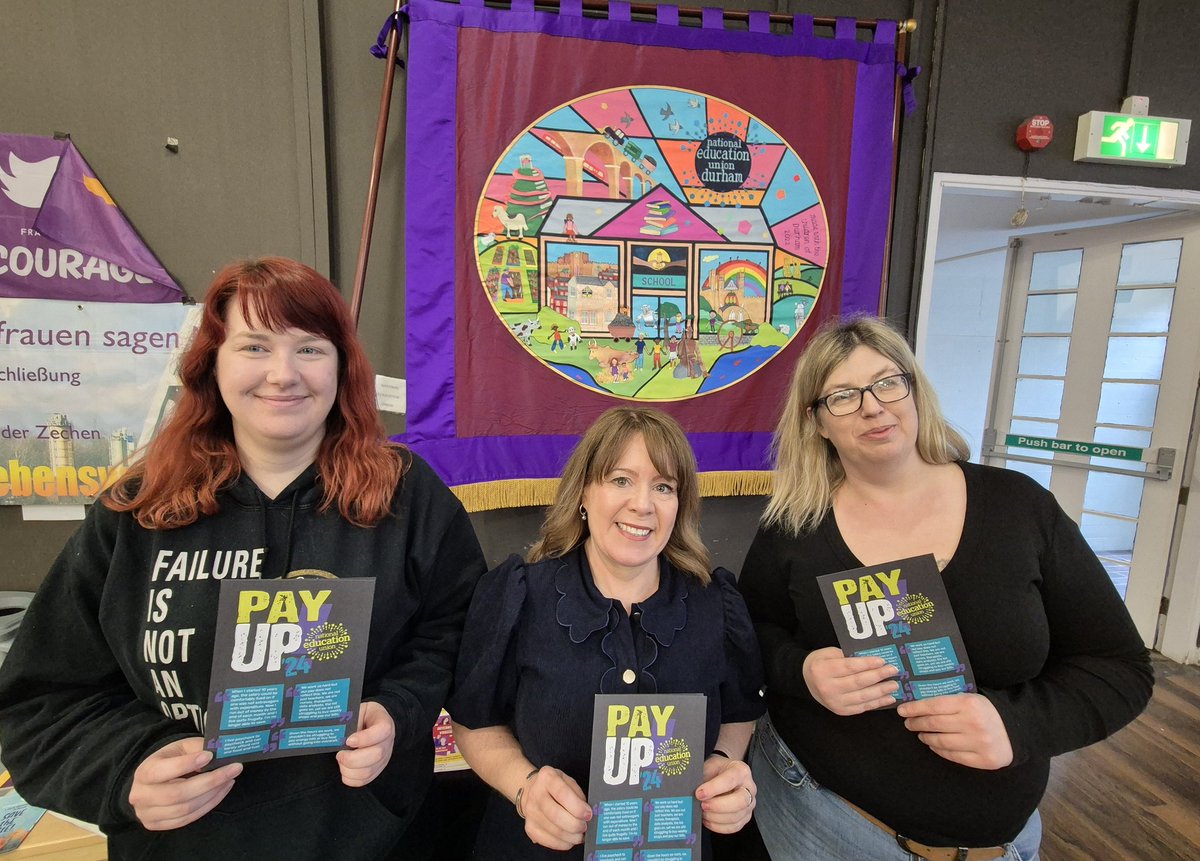 Teachers ballot opens today and the support staff ballot opens 16th March. Support staff exec <a href="/mrsElParker/">Emma Parker</a>, inspirational young activist <a href="/xsophiehoughton/">Sophie 📚</a> and City of Durham MP <a href="/marykfoy/">Mary Kelly Foy MP</a> all say: vote now. Vote now: take action to fight for education! #payup <a href="/NEUnion/">National Education Union</a> <a href="/NEUnorthern/">NEU Northern</a>
