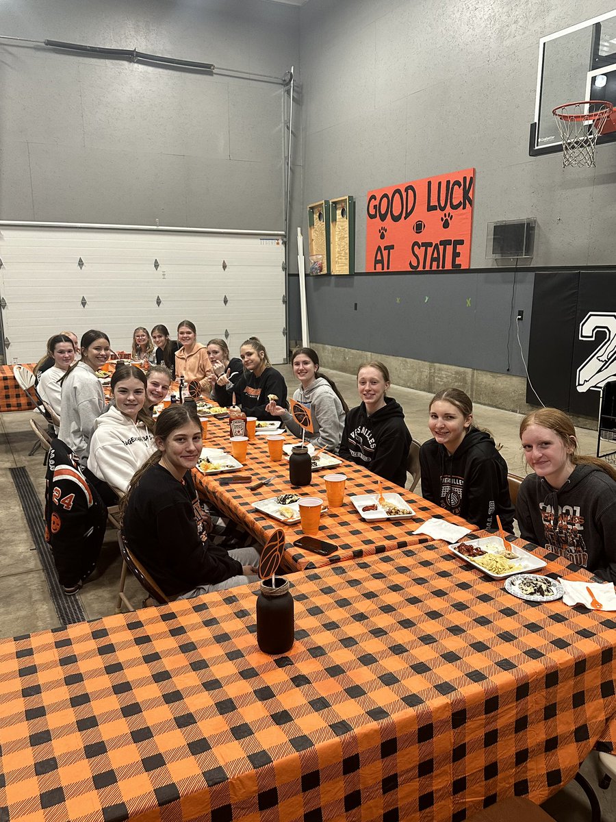 Game Day! Thank you so much to our parents for taking great care of the girls. Steak dinner,  breakfast and food to take along for a send off! Time to get a W. #GoTigers #95% #GetOutOfTheBucket