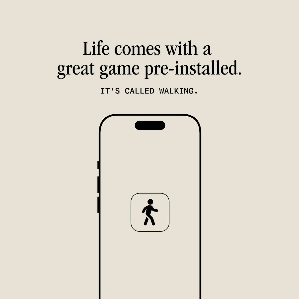 drex_dsgn's tweet photo. Life comes with a great game pre-installed. 

It’s called Walking.

All you have to do to start is go for a walk outside. 

Then it’s somewhat random, but every few thousand steps or so you will find yourself reliably rewarded with a great idea.  

It’s free to play, forever.

 @0FJAKE