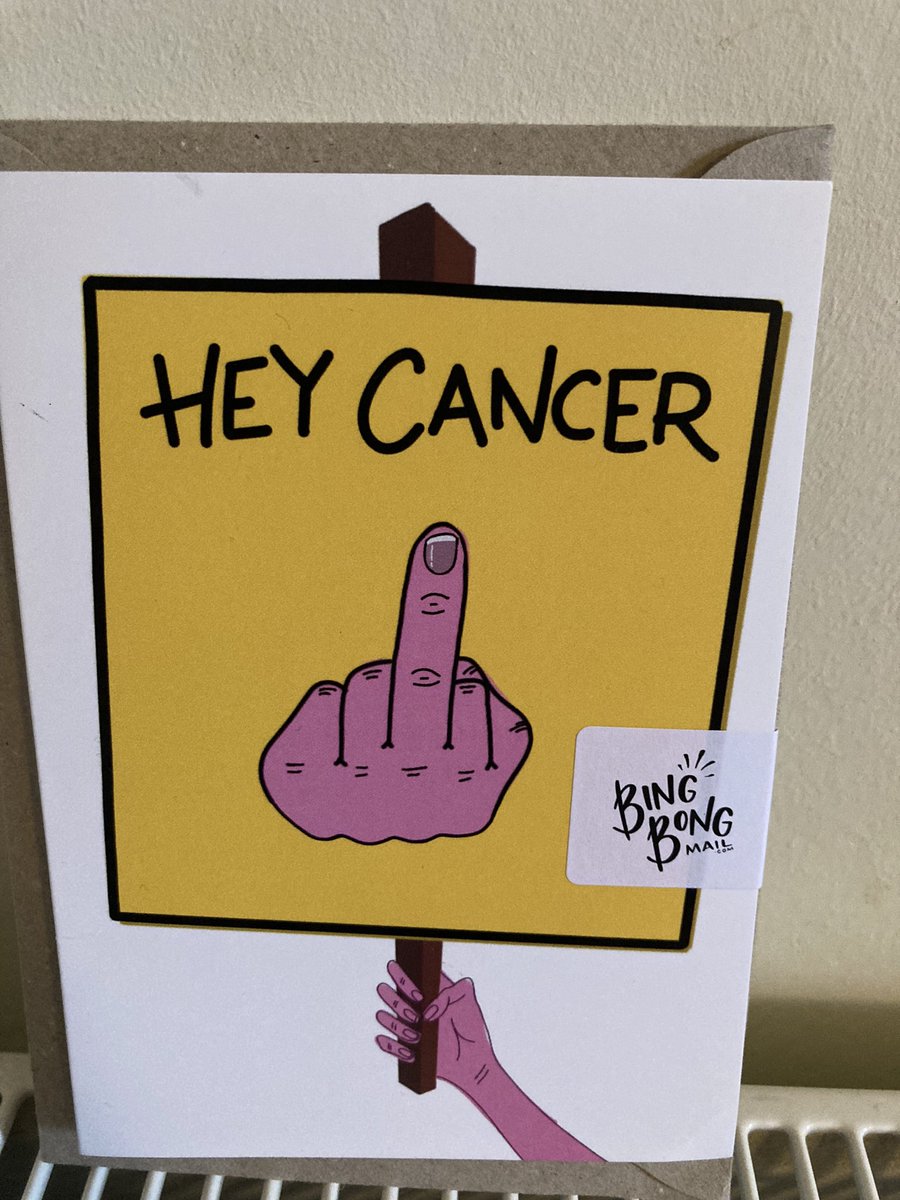 Love this card from @toasty_type which we picked up at @CancerSuppScot last week. Happy to send this, and a free hard copy of Stories of Cancer and Hope to someone in the UK who needs it  (1st come 1st served via DM please).