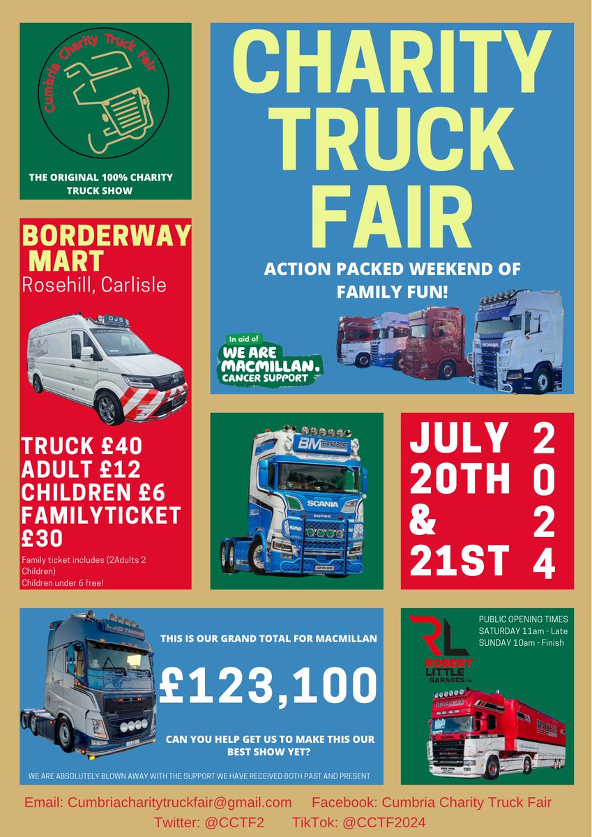 Please be there 👌👌 and please share 🙏 Thankyou  <a href="/macmillancancer/">Macmillan Cancer Support</a> <a href="/sue7mc/">Sue McDonald</a> <a href="/RallyChick79/">Heather Grisedale 😊</a> <a href="/CuddySplatter85/">Craig 🏴󠁧󠁢󠁥󠁮󠁧󠁿🇬🇧🟥⬜🟦</a> <a href="/ShowcaseCumbria/">Showcase Cumbria</a> <a href="/ThatsTVCumbria/">That's TV Cumbria</a> <a href="/TrucknDriver/">Truck & Driver</a> <a href="/Comm_Motor/">Commercial Motor</a> <a href="/_transportnews/">Transport News</a>