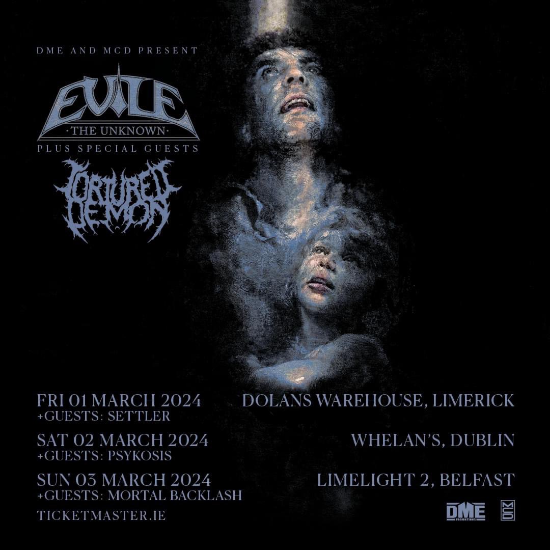 💥STAGE TIMES FOR TOMORROW! 💥 Doors: 7.00pm - @LimelightNI 2 Mortal Backlash: 7.30 - 8.00 Tortured Demon: 8.15 - 8.55 Evile 9.25 - 10.55 Tickets from ticketmaster.ie and on the door