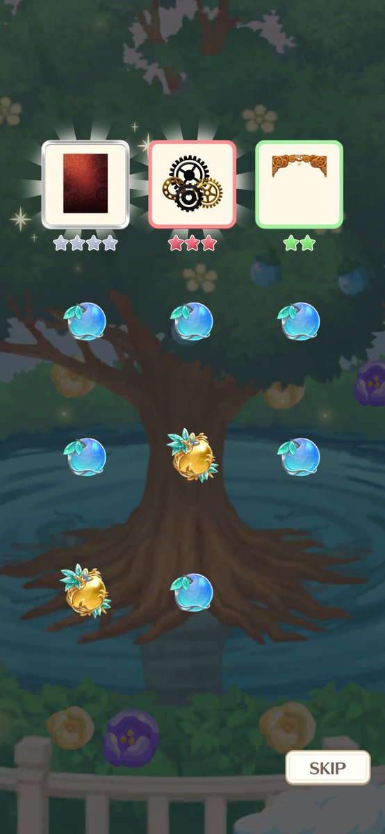 新ガチャこんな感じで1回目からずーっとずーっと連続で金が出て金9個！なんか怖くなってやめたw
中前出なかったけど欲しかったデコ中が3種揃ったからいっかw
ありがと(-人-)ﾅﾑﾅﾑ…

 #ペアリウム