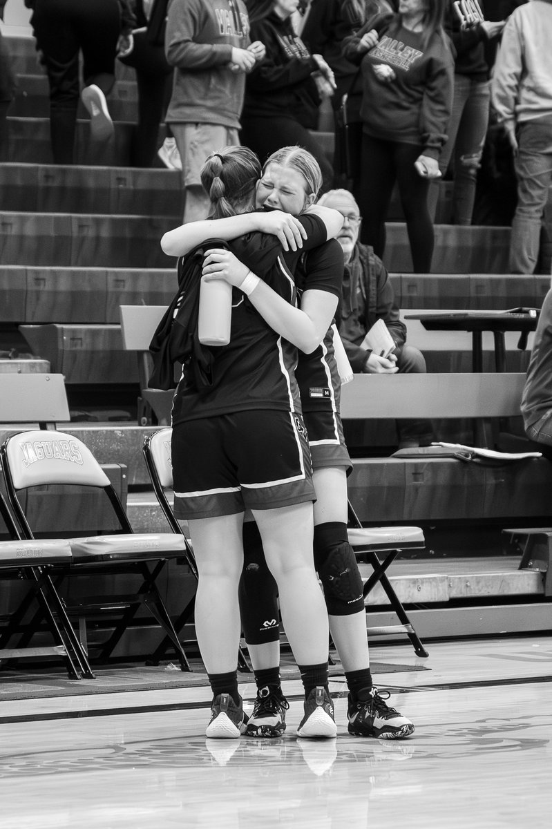 Lots of emotion tonight as the @girls_gvhoops season ends...it was so much bigger then basketball. Life & Sport merged together for this team, we are all so proud of this basketball family. Much love and respect to all.. @AlthausEJC @VALLEYSUPERFANS @GVHSActivities