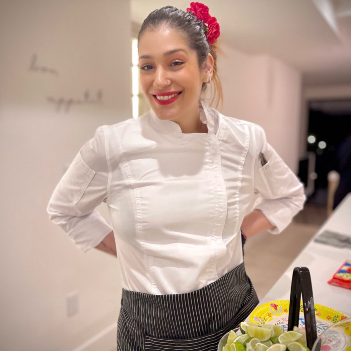 takeachef's tweet image. 👩‍🍳✨ Discover Chef Elena! 🌮🍽️ Our private chef Chef, Culinary Event Producer, and Food Stylist with a lifelong love for cooking! 

🔥 Try exceptional dining experiences with Chef like Elena at Take a Chef! 

#PrivateChef #CulinaryExperience #Takeachef