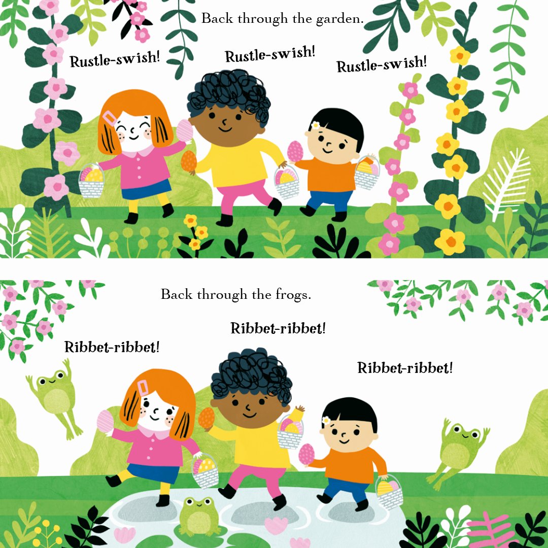 Three children are off on an Easter egg hunt! But first, they’ve got to get through the flapping hens, hungry bunnies &amp; hopping frogs🪺

We’re Going on an Egg Hunt is filled with cute characters &amp; fun surprises✨

Get your copy: ow.ly/UXCQ50QIa09
<a href="/TegenEvans/">Tegen Evans</a> <a href="/AngieRozelaar/">Angie Rozelaar</a>