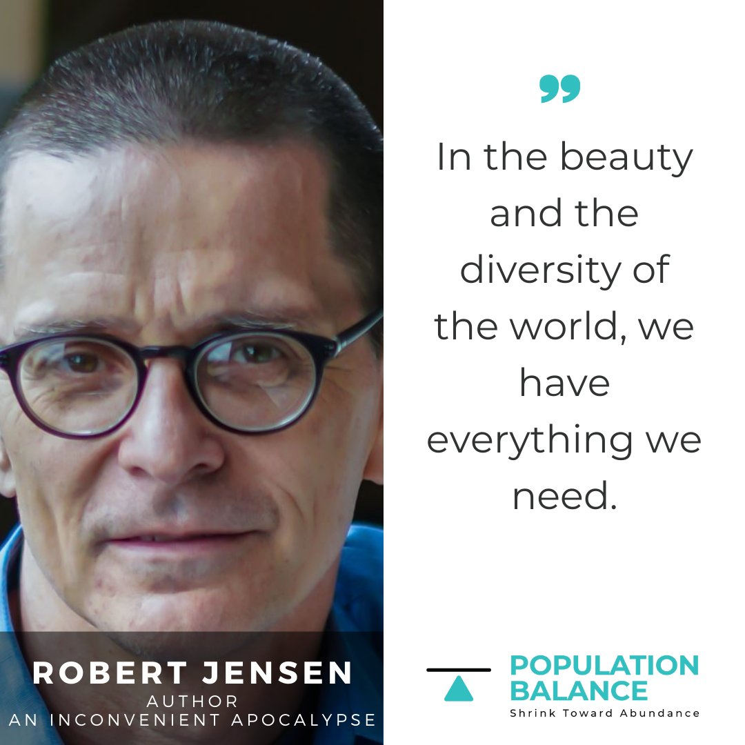 So much in our society drives us to the endless pursuit of More - looking to nature shows us we already have enough. Tune in with professor, author, & lifelong advocate Robert Jensen to learn how to Embrace Limits With Ecospheric Grace @jensenrobertw populationbalance.org/podcast/robert…