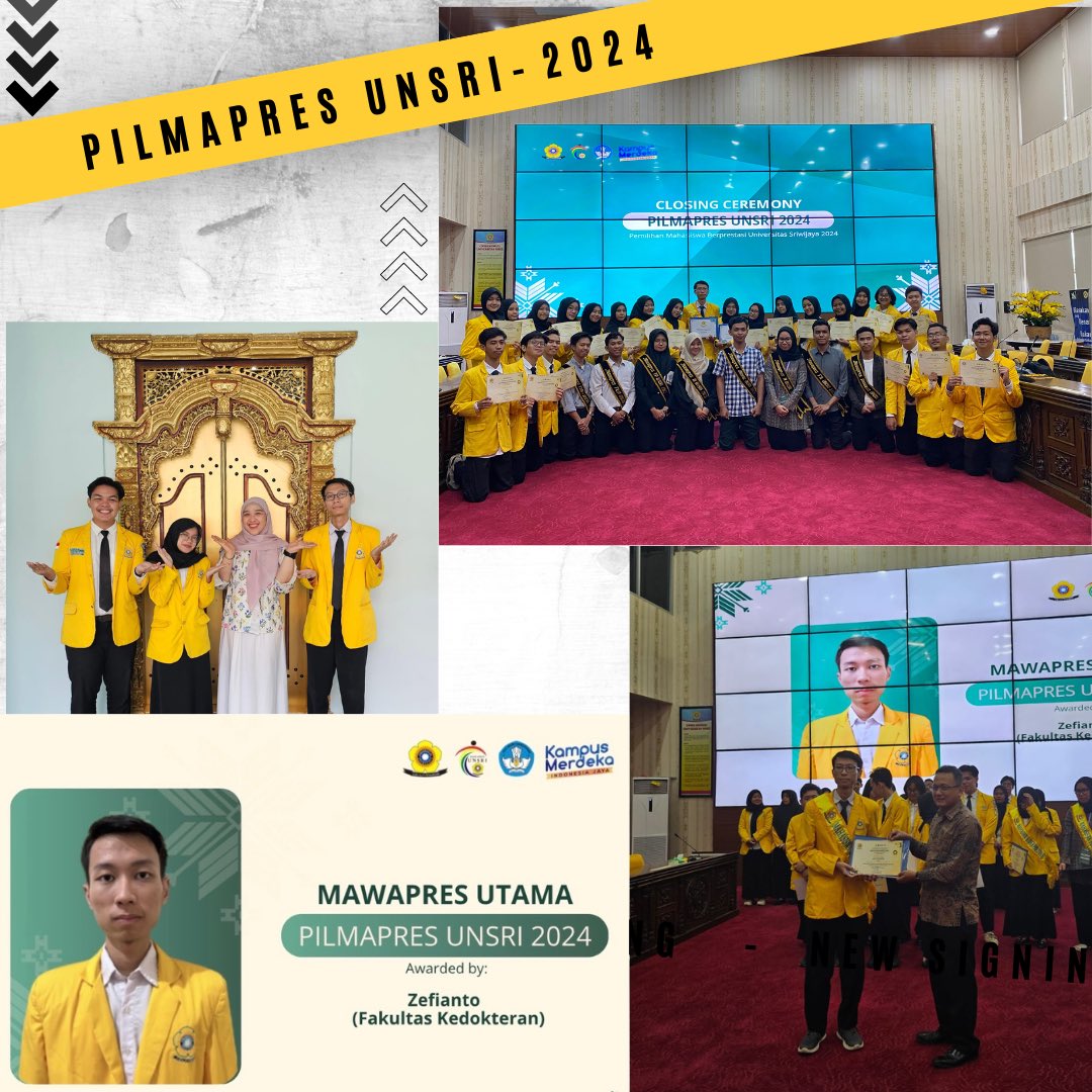 zefianto08's tweet image. Serba serbi Pilmapres FK sampai tingkat Univ dengan segala ke hectic annya 😭😭 thank uu my support system sudah menemani sampai sejauh inii :vv  -latepost
#fkunsri #unsri #pilmapres #mawapres