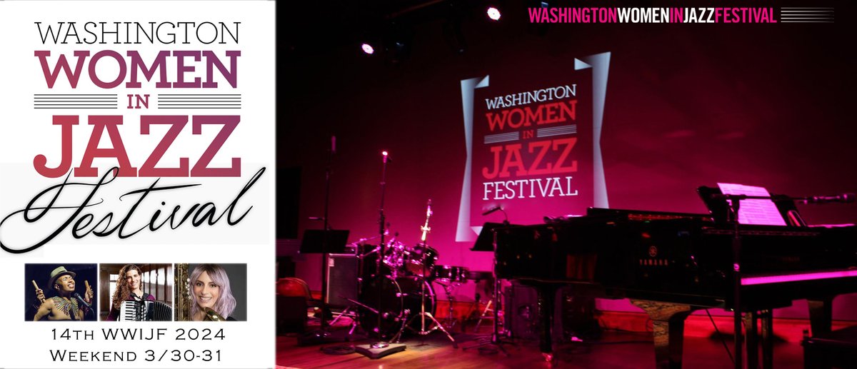 →<a href="/WWJazzFest/">Washington Women in Jazz</a> <a href="/capitalbop/">CapitalBop</a> #Washington DC
14th WASHINGTON WOMEN IN JAZZ FESTIVAL 2024 
<a href="/NLAPW/">NLAPW Official</a> March 30 [12pm] + March 31 [9:30pm] EDT
➣strangewomanrecords.com/tickets
➣eventbrite.com/e/washington-w…
→facebook.com/WWJazzFest
→instagram.com/wwjazzfest/
→static1.squarespace.com/static/651344f…