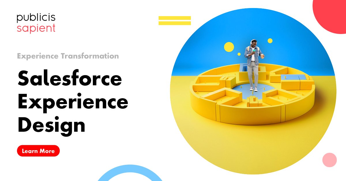 Every product decision has to be based on the experience a business is trying to create for its employees, customers and partners. 
#Salesforcepartner #experiencedesign bit.ly/3uW1lAu
