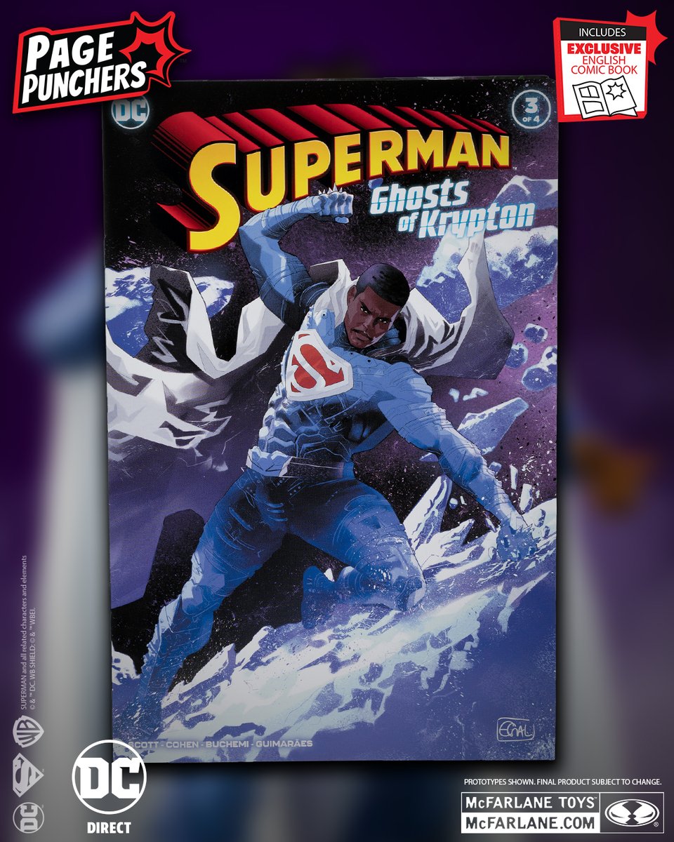 FIRST LOOK - Earth-2 Superman™ 7' scale figure based on the exclusive Superman: Ghosts of Krypton 4 PART COMIC SERIES launches for pre-order MARCH 6th.

#McFarlaneToys #PagePunchers #Superman #GhostofZod #Earth2Superman #GhostsofKrypton #DCComics #DCDirect