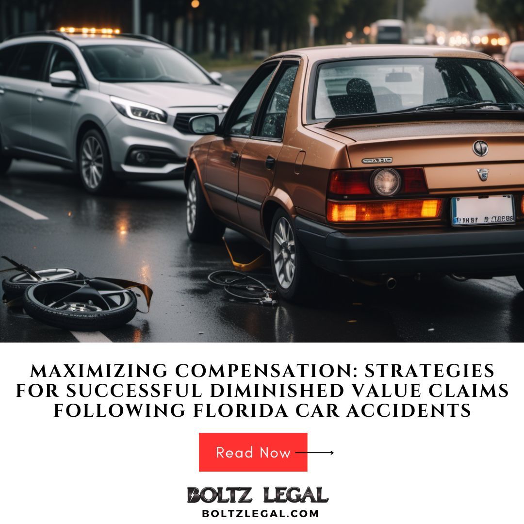 Did you know that hiring an expert appraiser could be the game-changer in your diminished value claim? Discover this and more in our insightful blog! 📝 buff.ly/49y10TH

📞888-BOLTZ-LEGAL

#BoltzLegal #FearNoStorm #PersonalInjuryLaw #MaximizeCompensation #CarAccident