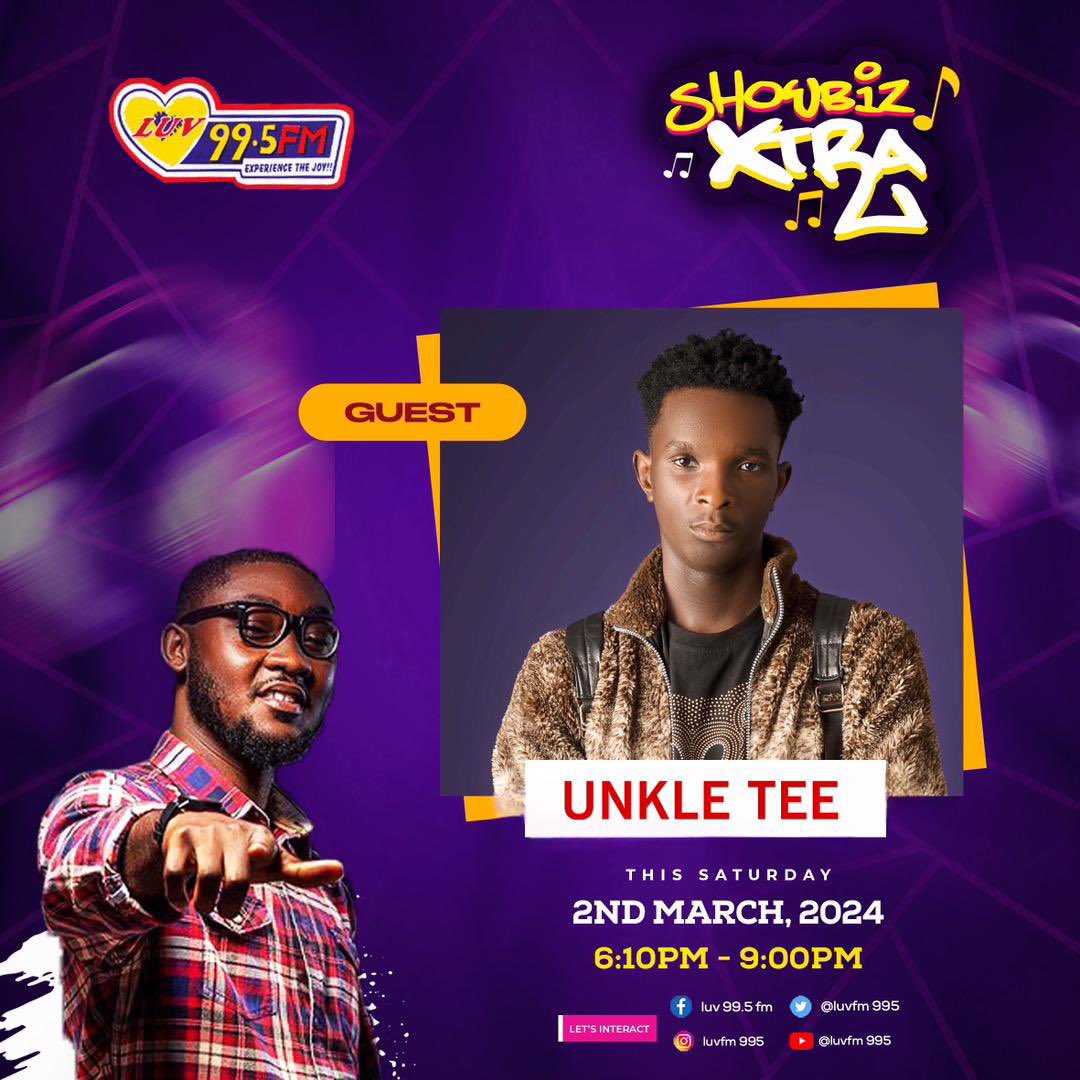 we rise by lifting others: @its_unkle_tee joins us on #ShowbizXtra 6:30pm - 9pm